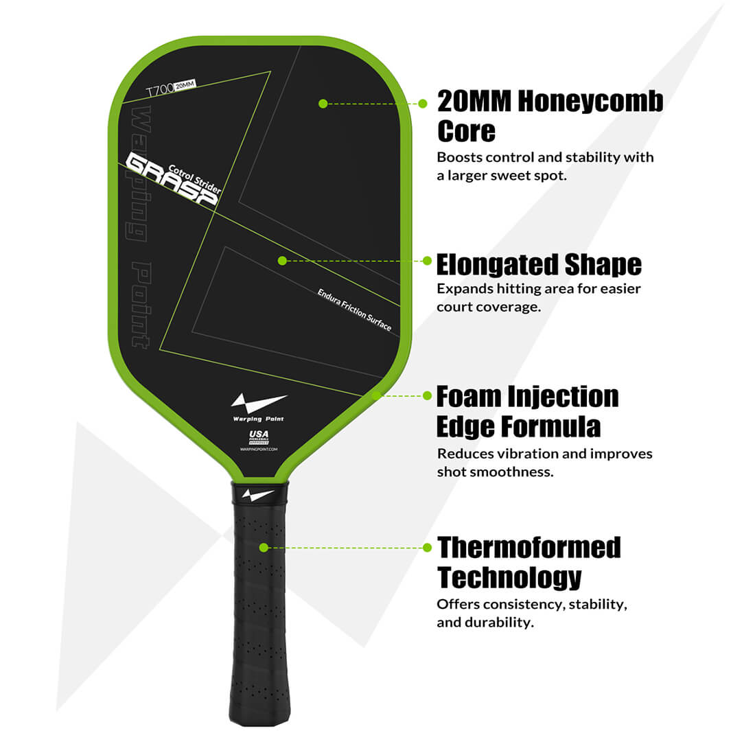 Grasp Pickleball Paddle